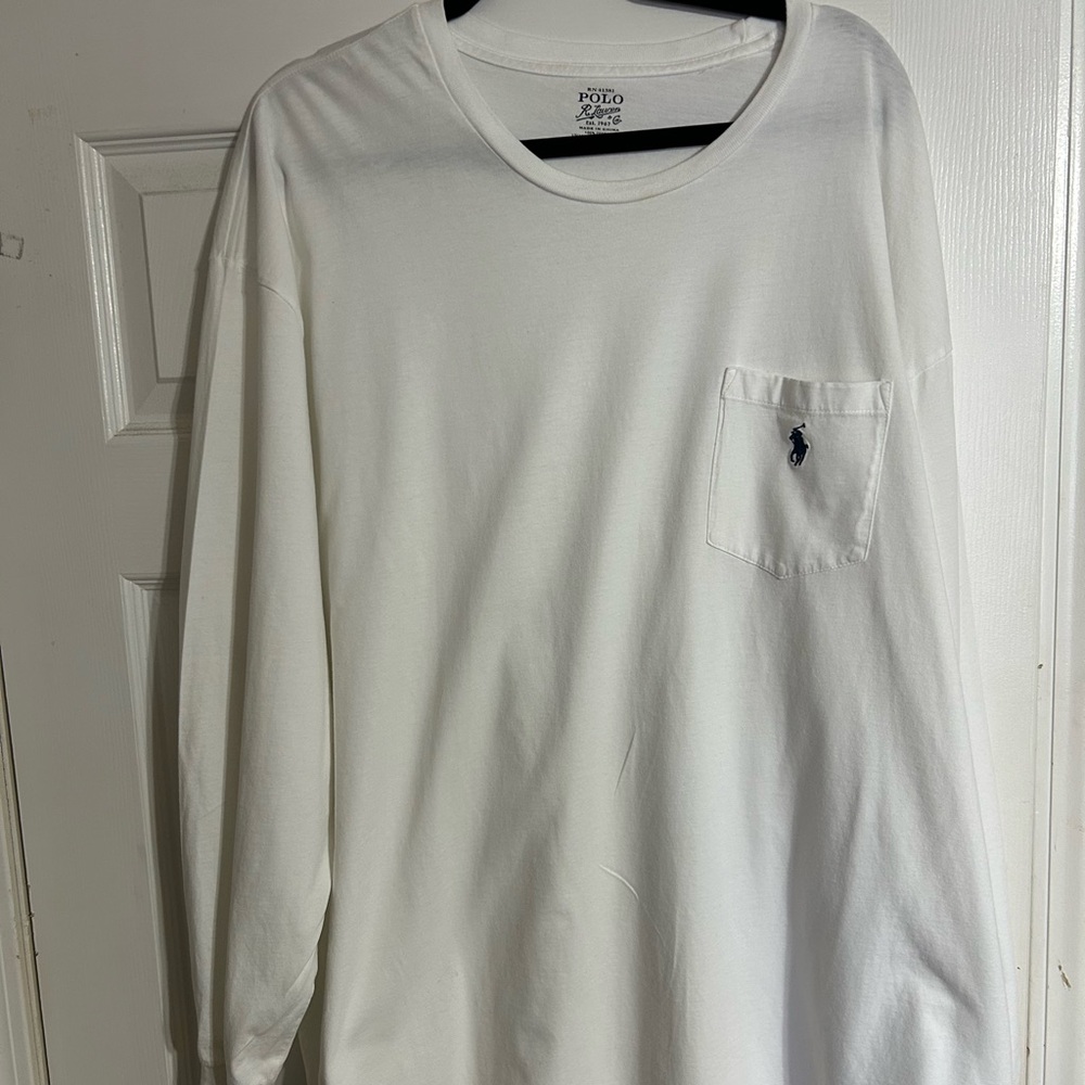 Polo by Ralph Lauren Classic White Long Sleeve Tee